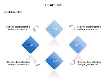 Rhombus Relationship Stages Timeline, Slide 27, 03669, Timelines & Calendars — PoweredTemplate.com