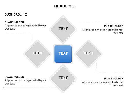 Rhombus Relationship Stages Timeline, Slide 32, 03669, Timelines & Calendars — PoweredTemplate.com
