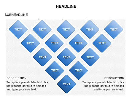 菱形の関係ステージのタイムライン, スライド 38, 03669, Timelines & Calendars — PoweredTemplate.com