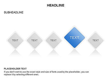 Rhombus Relationship Stages Timeline, Slide 5, 03669, Timelines & Calendars — PoweredTemplate.com