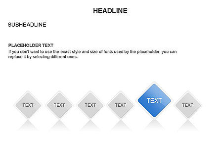 Rhombus Relationship Stages Timeline, Slide 6, 03669, Timelines & Calendars — PoweredTemplate.com