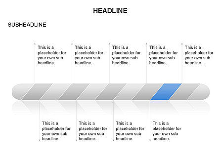 Striped and Tilted Timeline, Slide 10, 03671, Timelines & Calendars — PoweredTemplate.com