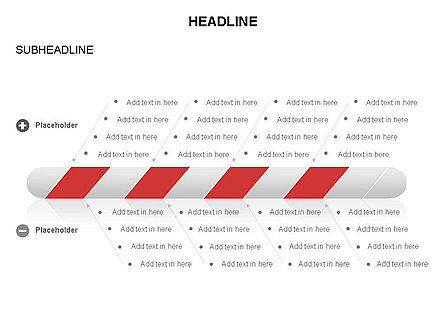 Striped and Tilted Timeline, Slide 18, 03671, Timelines & Calendars — PoweredTemplate.com