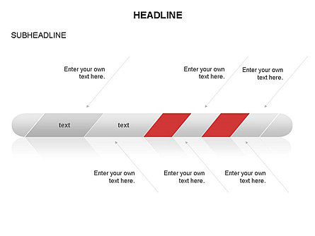 Striped and Tilted Timeline, Slide 27, 03671, Timelines & Calendars — PoweredTemplate.com
