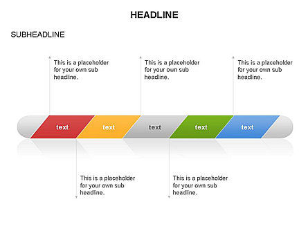 Línea de tiempo rayada e inclinada, Diapositiva 31, 03671, Timelines & Calendars — PoweredTemplate.com