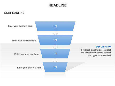 Trechterdiagram, Dia 35, 03672, Businessmodellen — PoweredTemplate.com