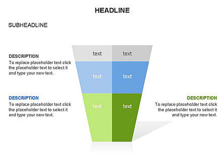 Funnel Chart, Slide 38, 03672, Business Models — PoweredTemplate.com