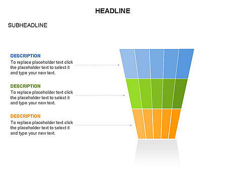 깔때기 형 차트, 슬라이드 47, 03672, 비즈니스 모델 — PoweredTemplate.com