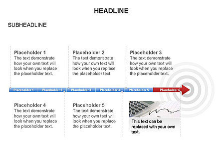 Chronologie de l'objectif, Diapositive 14, 03677, Timelines & Calendars — PoweredTemplate.com
