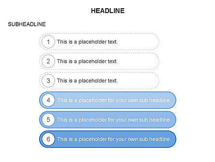 의제 단계, 슬라이드 27, 03678, 단계 도표 — PoweredTemplate.com