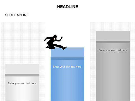 縦棒グラフ, スライド 11, 03680, グラフチャート — PoweredTemplate.com