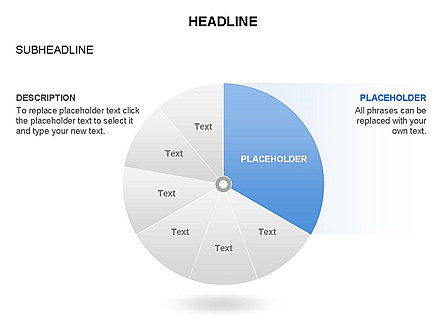 Pie chart collection, Diapositive 17, 03681, Diagrammes circulaires — PoweredTemplate.com