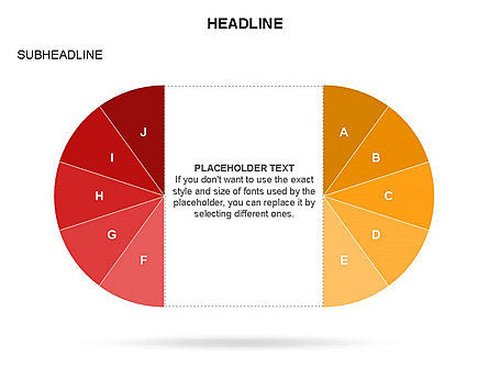 Pie chart collection, Diapositive 40, 03681, Diagrammes circulaires — PoweredTemplate.com