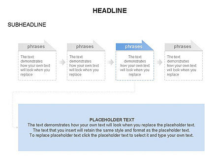 Blocchi di testo Processo, Slide 33, 03683, Diagrammi di Processo — PoweredTemplate.com