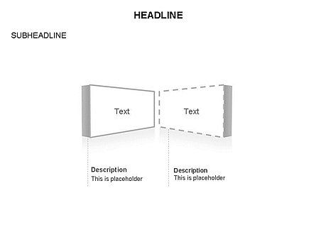 Timeline tekstblokken, Dia 18, 03686, Stage diagrams — PoweredTemplate.com