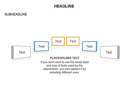 Blocchi di testo Timeline, Slide 20, 03686, Diagrammi Palco — PoweredTemplate.com