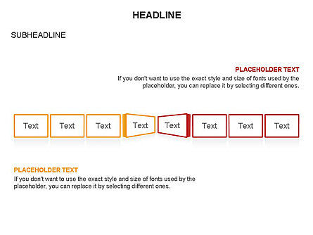 Timeline Text Blocks, Slide 31, 03686, Stage Diagrams — PoweredTemplate.com