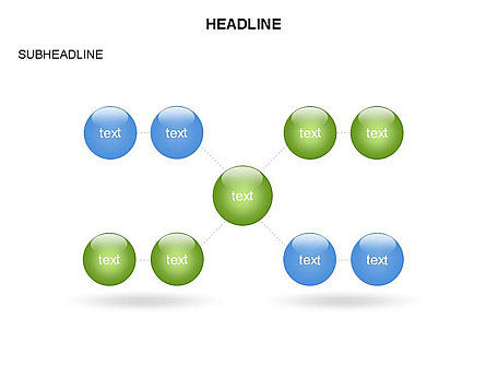 Connexions et relations, Diapositive 33, 03689, Graphiques organisationnels — PoweredTemplate.com