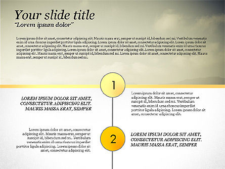 Modèle de présentation des étapes, Diapositive 2, 03691, Modèles de présentations — PoweredTemplate.com