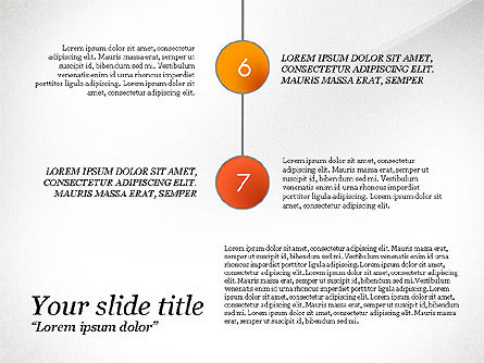 Plantilla de presentación de pasos, Diapositiva 4, 03691, Plantillas de presentación — PoweredTemplate.com