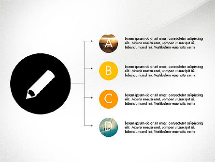 Presentación con formas planas, Diapositiva 5, 03692, Plantillas de presentación — PoweredTemplate.com