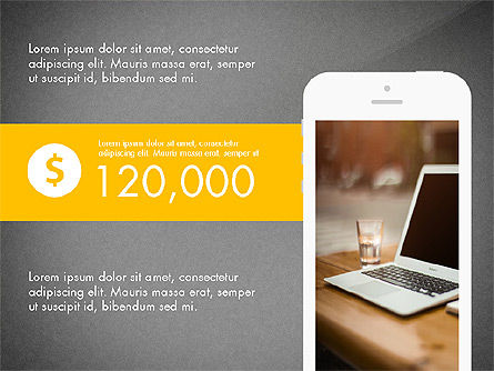 Presentasi Dengan Bentuk Yang Dirancang Rata, Slide 9, 03692, Templat Presentasi — PoweredTemplate.com