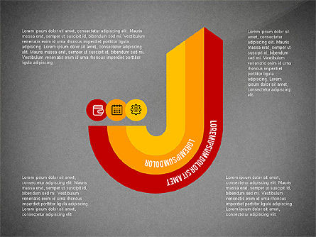 Proceso Infográfico, Diapositiva 12, 03693, Diagramas de proceso — PoweredTemplate.com