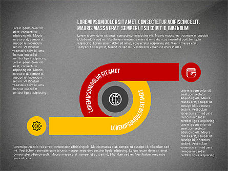 Processo infografica, Slide 14, 03693, Diagrammi di Processo — PoweredTemplate.com