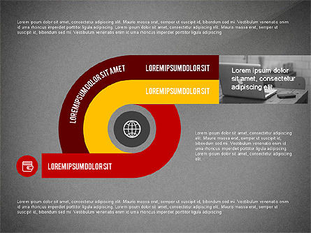 Infographics proces, Dia 15, 03693, Procesdiagrammen — PoweredTemplate.com