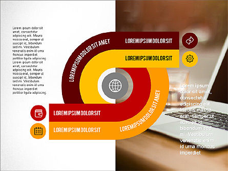 Infographics proces, Dia 5, 03693, Procesdiagrammen — PoweredTemplate.com