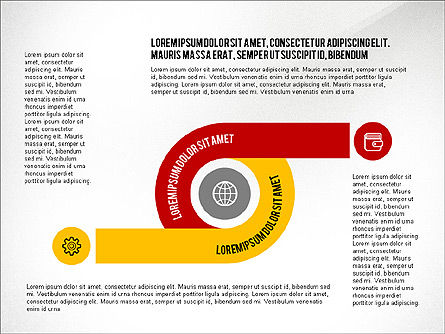 Processus d'infographie, Diapositive 6, 03693, Schémas de procédés — PoweredTemplate.com
