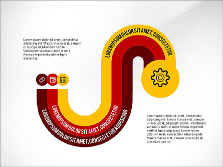 Infografikprozess, Folie 8, 03693, Prozessdiagramme — PoweredTemplate.com
