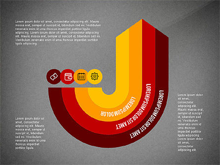 인포 그래픽 프로세스, 슬라이드 9, 03693, 프로세스 도표 — PoweredTemplate.com