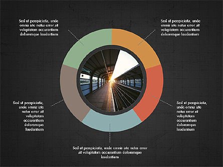 Donut presentazione concept, Slide 11, 03696, Grafici a Torta — PoweredTemplate.com