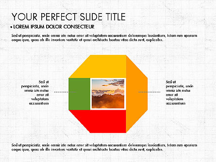 Donut Presentation Concept, Slide 4, 03696, Pie Charts — PoweredTemplate.com