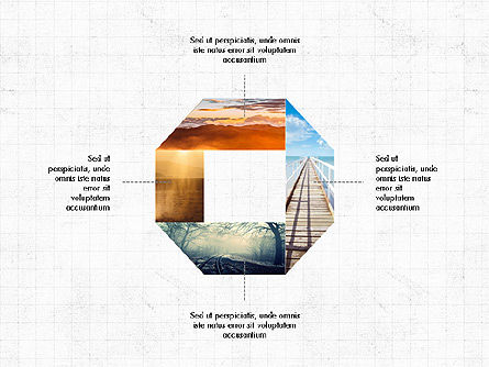Concept de présentation Donut, Diapositive 8, 03696, Diagrammes circulaires — PoweredTemplate.com