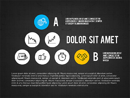 Iconos y etapas, Diapositiva 10, 03697, Iconos — PoweredTemplate.com