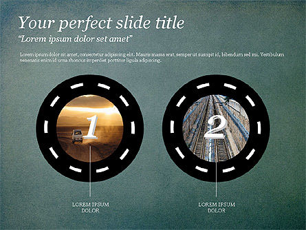 Concepto de rotonda, Diapositiva 12, 03698, Diagramas de la etapa — PoweredTemplate.com