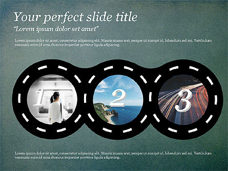Concepto de rotonda, Diapositiva 13, 03698, Diagramas de la etapa — PoweredTemplate.com