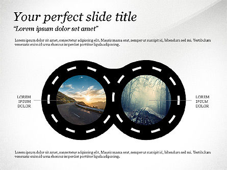 Concepto de rotonda, Diapositiva 2, 03698, Diagramas de la etapa — PoweredTemplate.com