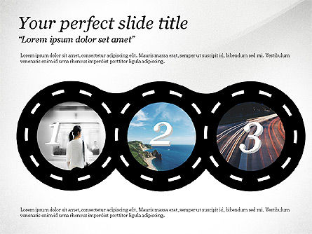 Concepto de rotonda, Diapositiva 5, 03698, Diagramas de la etapa — PoweredTemplate.com