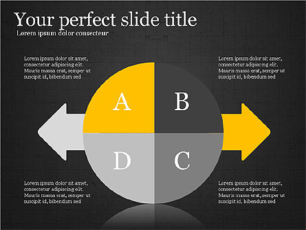 Concepto de interacción, Diapositiva 11, 03699, Diagramas de proceso — PoweredTemplate.com