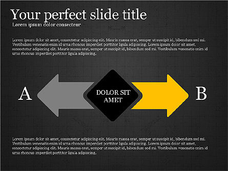 Concepto de interacción, Diapositiva 9, 03699, Diagramas de proceso — PoweredTemplate.com