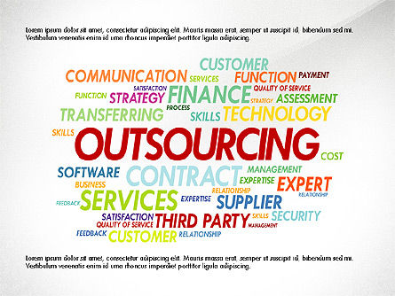 Nubes de palabras relacionadas con negocios, Diapositiva 5, 03702, Plantillas de presentación — PoweredTemplate.com