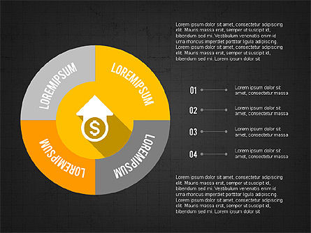 Financiële infographic presentatie, Dia 10, 03703, Infographics — PoweredTemplate.com