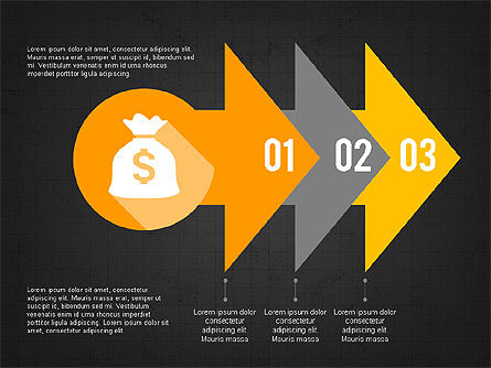 Financiële infographic presentatie, Dia 11, 03703, Infographics — PoweredTemplate.com