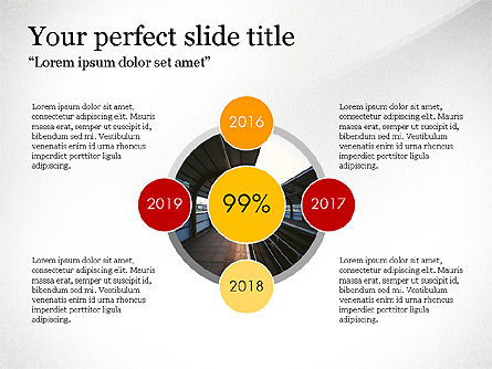 Concepto de presentación del hito, Diapositiva 3, 03704, Diagramas de la etapa — PoweredTemplate.com