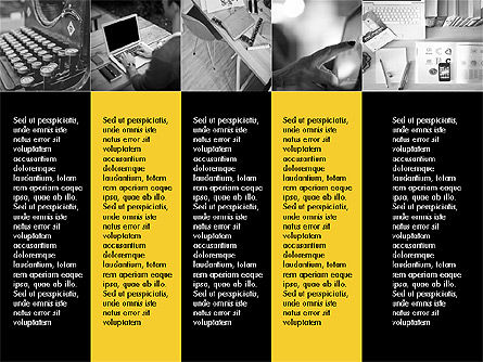 Diseño de cuadrícula Plantilla de presentación diseñada plana, Diapositiva 15, 03705, Plantillas de presentación — PoweredTemplate.com