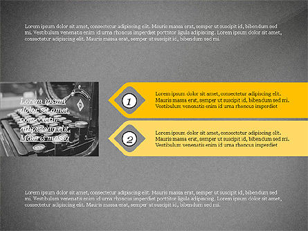 Phase et options, Diapositive 14, 03707, Schémas d'étapes — PoweredTemplate.com