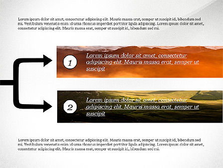 Phase et options, Diapositive 2, 03707, Schémas d'étapes — PoweredTemplate.com